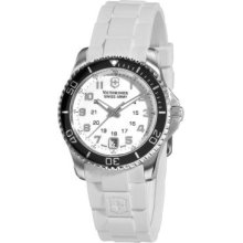 Victorinox Swiss Army Women's Maverick Swiss Made Quartz White Rubber Strap Watch