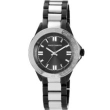 Vince Camuto Silver/Gunmetal Gun Metal Bracelet Watch