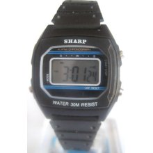 Vintage Chronograph Digital Sharp Women Watch