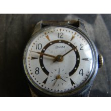 Vintage Early ZIM Men's mechanical wrist watch from Soviet Ussr era 1950s