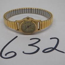 Vintage Jewelry Watch Amitron Quartz Runs Great 632