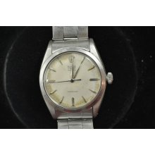 Vintage Mens Rolex Royal Ref # 6426 From 1962 Screw Down Crown Keeping Time