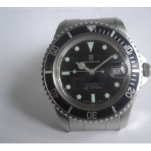 Vintage Sandoz Submariner 25 Jewels Automatic Diver's Watch W/hack