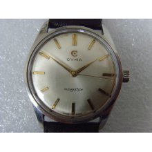 Vintage Swiss Cyma 17j Manual Men's Watch