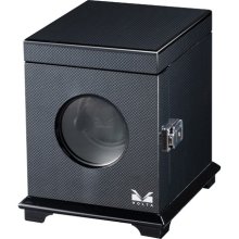 Volta single watch winder, carbon fiber - Carbon Fiber/Black