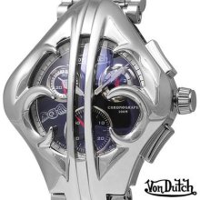 Von Dutch Originals Kobra, Medium All Stsl, Chrono Swiss Made Watch, Ks5obbooss