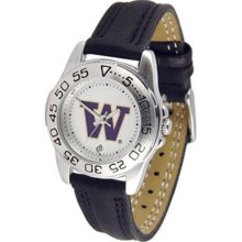 Washington Huskies UW NCAA Womens Leather Wrist Watch ...