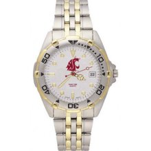 Washington State Cougars All Star Mens Stainless Steel Bracelet Watch
