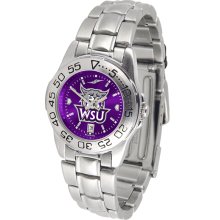 Weber State Wildcats Sport Steel Band AnoChrome-Ladies Watch