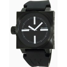 Welder Watch Stainless Steel Black K26 5100 Retail $1110.00 In Box