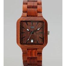 WeWood Watches Metis Red Wing Celtis Wood Watch, Brown