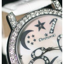 White Bling Cz Ladies Mens Designer Diamant Watches Sg4