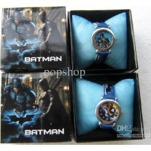 Wholesale 10 Pcs/lots Cartoon Batman Watches With Boxes