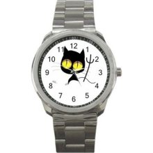 Wicked Cat Sport Metal Watch Gift model 32977328 - Metal