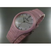 Woman's Pink Skagen Ceramic Watch 817SPXC