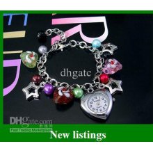 Women Bracelets Wristwatches Color Glass Girls Quartz Watch Friendsh