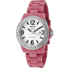 Women's Angel White Crystal Pink Plastic