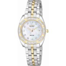 Women's Citizen Paladion Eco-drive Two-tone Diamond Watch