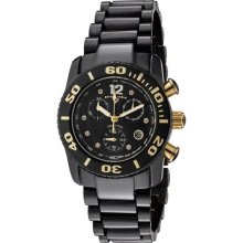 Women's Commander White Diamond (0.064 ctw) Chronograph Black Hig ...