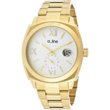 Women's Dashuri Silver Dial Gold Tone Ion Plated Stainless Steel ...