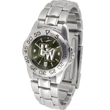 Wyoming Cowboys Sport AnoChrome Steel Band Women's Watch