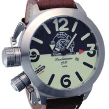 Xxl-german U-boot Alarm Watch Luminous Dial T0233