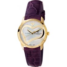 147GWPURPLE Christina London Ladies Romance Hearts Watch