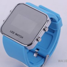 14type Unisex Electronic Calendar Led Silicone Fit Sport Digital Wrist Watch