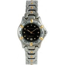 19162KL Krug Baumen Ladies Oceanmaster Two Tone Black Dial