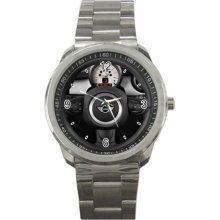 2012 Mini Cooper Clubman 2 door Coupe Steering Wheel Sport Metal Watch - Stainless Steel