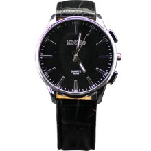 2012 Newest Men Boys Big Dial Leatheroid Quartz Movement Wrist Watch Watches