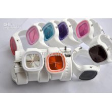 20pcs Of Fashion New Jelly Wrist Watch Multicolor Unisex Silicone Is