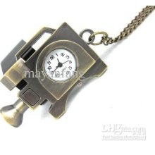 3pcs/lot Quartz Pocket Watch With Necklace For Man And Woman Brass G