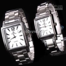 4 Pairs Pack Steel Quartz Classic Couple Fashion Watches Lovers Whit