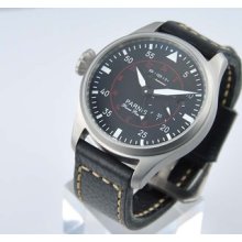 47mm Parnis Sandblast Case Black Dail Luminous Marks Automatic Mens Watch P-187