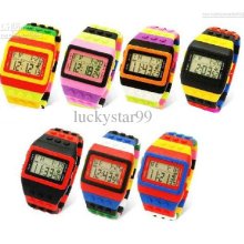 50pcs/lot Shhors Digital Watch Night Light Waterproof Plastic Jelly