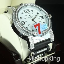 7 Color Lights Fancy Sport Rapper Boy Friend Hip Hop Watch Big Round Analog Dial