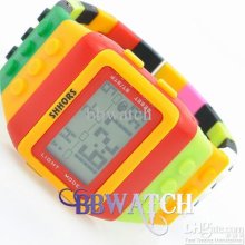 70pcs Classical Plastic Rubber Band Watches Shhors Digital Watch Nig