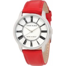 AK Anne Klein Red Leather Watch 9905MPRD