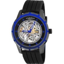 Akribos XXIV Men's AKR444BU Delos Collection Skeleton Automatic