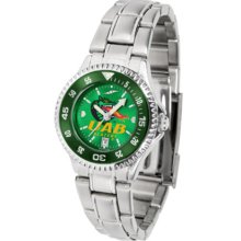 Alabama (Birmingham) Blazers Competitor AnoChrome Ladies Watch with Steel Band and Colored Bezel