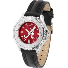 Alabama Crimson Tide UA Womens Leather Wrist Watch