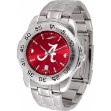 Alabama Crimson Tide Watch Steel Anochrome Mens Sport Watch