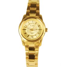 Alba Quartz Ladies Gold Plated Sports Sapphire Crystal Watch AXT916X1