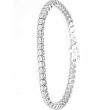 Amazing 4.70 carat 49 -Diamond 14k White Gold Tennis Bracelet