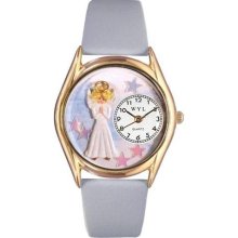 Angel Baby Blue Leather And Goldtone Watch ...