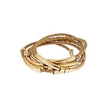 Ankora Love Braided Bracelet Set in Cream