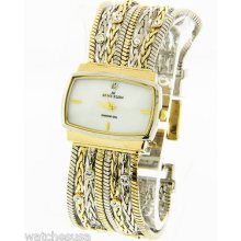 Anne Klein Women's Two-tone Stainless Steel Bracelet Diamond Dial Quartz Watch