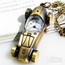 Antique Pocket Watch Mini Car Vintage Unique Design Quartz Watches P