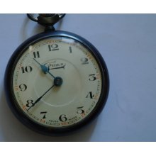 Antique vintage pocket watch Fides, 1920s 1930s, non functional